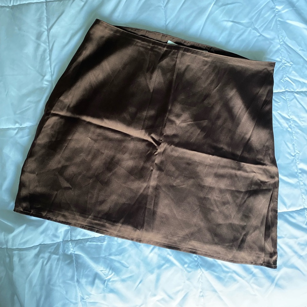 Satin brown Hollister skirt
